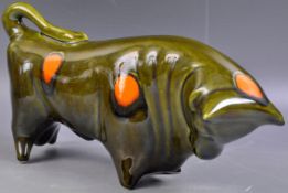 COLIN MELBOURNE - TRENTHAM POTTERY - MID CENTURY CERAMIC BULL