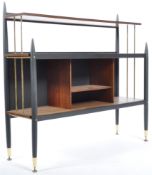 RETRO VINTAGE ATMOIC TEAK ROOM DIVIDER BOOKCASE