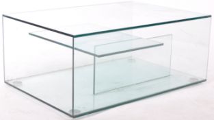 HIGH END BRITISH DESIGN GLASS COFFEE TABLE