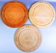 BRAMHALL WOODHALL LTD - COLLECTION OF THREE VINTAGE BREADBOARDS