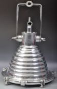 WISKA GERMAN MADE VINTAGE POLISHED ALUMINUM SHIPS LAMP LIGHT