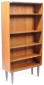 RETRO VINTAGE 1960'S DANISH TEAK WOOD UPRIGHT BOOKCASE