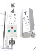 TWO 20TH CENTURY OPTICIAN'S SNELLEN LIGHTBOXES