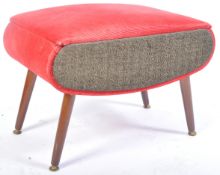 RETRO VINTAGE 1960'S OTTOMAN FOOTSTOOL WITH STORAG