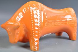 BELIEVED ALDO LONDI FOR BITOSSI ORANGE CERAMIC BULL