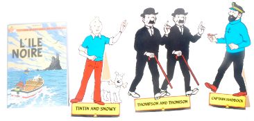 GROUP OF THREE TINTIN POINT OF SALE DISPLAY CUT-OUTS
