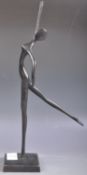 CONTEMPORARY MODERNIST BRONZE FEMALE STATUE FIGURINE