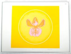 MICHAEL STOKOE - FLOWER - FRAMED AND GLAZED SCREEN PRINT