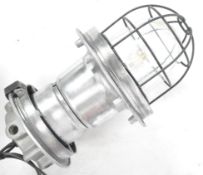 INDUSTRIAL ENGLISH HEAVY POLISHED METAL BULKHEAD LAMP LIGHT