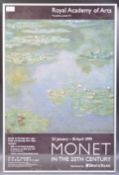 MONET - ROYAL ACADEMY OF ARTS - ORIGINAL EXHIBITION POSTER