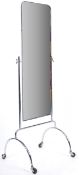 MID CENTURY CHROME CHEVAL SHOP DISPLAY DRESSING MIRROR