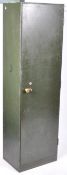LARGE VINTAGE INDUSTRIAL PAINTED METAL SHELVED LOCKER CABINET