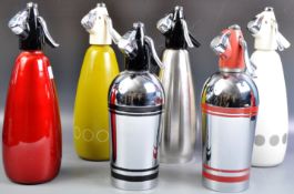 COLLECTION OF RETRO VINTAGE COCKTAIL BAR SODA SYPH