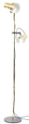 RETRO 1970'S FLOOR STANDING TWIN SPOT LAMP