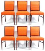 GORDON RUSSELL MATCHING SET OF SIX MID CENTURY DINING CHAIRS