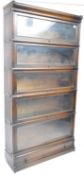 GLOBE WERNICKE EARLY 20TH CENTURY OAK STACKING BOOKCASE CABINET