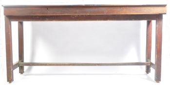 LARGE ANTIQUE EARLY 20TH CENTURY MAHOGANY CLERK'S DESK