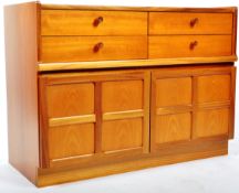 NATHAN FURNITURE 1970'S SQUARES PATTERN SIDEBOARD