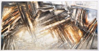 NJ BARTLE - OIL ON BOARD PAINTING DEPICTING THE CORNISH COAST