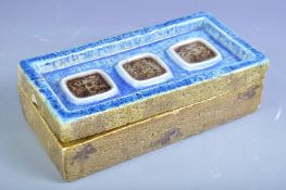 ALDO LONDI - BITOSSI - FISH PATTERN 1960'S ITALIAN LIDDED BOX