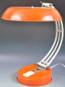 LAMPADA DA APPOGGIO - GERMAN MID CENTURY ORANGE LAMP
