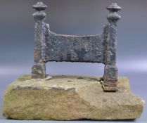 19TH CENTURY VICTORIAN CAST IRON BOOT SCRAPER