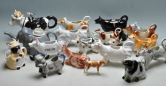 LARGE QUANTITY OF VINTAGE RETRO CERAMIC CREAMER JU