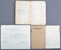 TWO WWI FIRST WORLD WAR HANDWRITTEN DIARIES - 28TH BATTALION