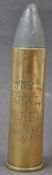 WWI FIRST WORLD WAR HMS ROYAL SOVEREIGN ENGRAVED SHELL ROUND