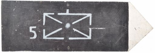 UNUSUAL WWII SECOND WORLD WAR INTEREST FORMATION DIRECTIONAL SIGN