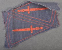 PAIR OF UNCUT WWII RELATED ROYAL MARINE UNIFORM PATCHES