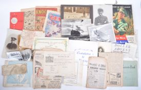 COLLECTION OF ASSORTED WWII / MILITARY RELATED EPHEMERA