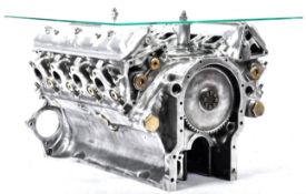 ROLLS ROYCE - BESPOKE CUSTOM MADE COFFEE TABLE FROM ROLLS ROYCE V8 ENGINE