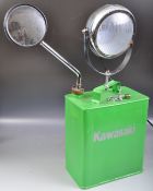 VINTAGE CONVERTED OIL CAN LAMP LIGHT FINISHED IN GREEN