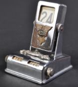JAGUAR - RARE 1940S DESKTOP PERPETUAL CHROME CALENDAR