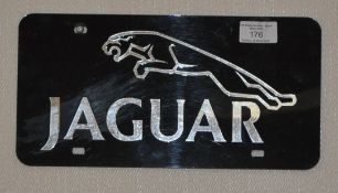 JAGUAR - ORIGINAL SHOWROOM CAR SHOW NUMBERPLATE PLAQUE