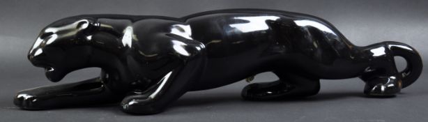JAGUAR - LARGE VINTAGE 20TH CENTURY CERAMIC JAGUAR LAMP