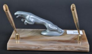 JAGUAR - ORIGINAL VINTAGE 1960S ONYX PEN HOLDER STAND