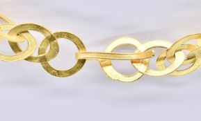 18CT GOLD NECKLACE CHAIN - PIERCED LOZENGE LINKS