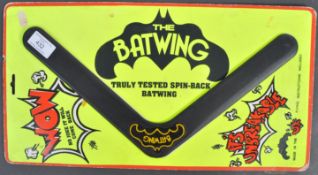 VINTAGE ' SPIN BACK ' BATMAN BATWING BOMMERANG TOY