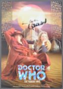 DOCTOR WHO - TOM BAKER & LALLA WARD DUAL SIGNED 12X8