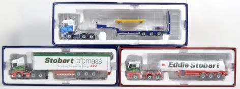 COLLECTION OF X3 CORGI 1/50 SCALE DIECAST EDDIE STOBART LORRIES