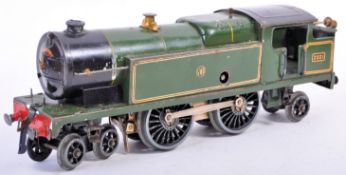 ORIGINAL VINTAGE HORNBY 0 GAUGE CLOCKWORK TRAINSET LOCOMOTIVE