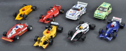 COLLECTION OF X8 VINTAGE SCALEXTRIC SLOT RACING CARS