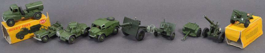 COLLECTION OF ASSORTED DINKY TOYS DIECAST MILITARY VEHICLES