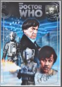 DOCTOR WHO - FRAZER HINES - AUTOGRAPHED PRESENTATION SHEET