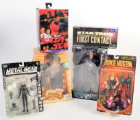 COLLECTION OF TV AND FILM RELATED RETRO ACTION FIGURES