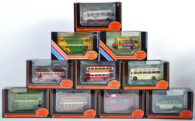 COLLECTION OF X10 EFE 1/76 SCALE DIECAST MODEL BUSES