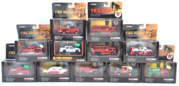 COLLECTION OF CORGI FIRE HEROES BOXED DIECAST MODEL FIRE ENGINES