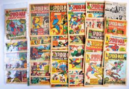 VINTAGE COMIC BOOKS - NEAR COMPLETE RUN OF SPIDER-MAN COMICS WEEKLY